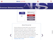 Tablet Screenshot of abs.sagepub.com